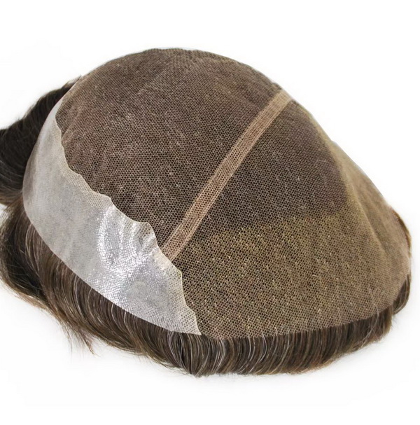 Swiss Lace with PU Back and Sides